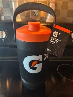 Gatorade Performance Jug 64oz - Black with Orange Lid